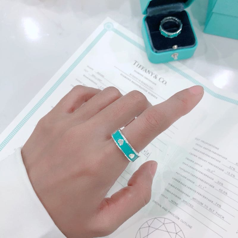 18K Tiffany Love Heart Ring