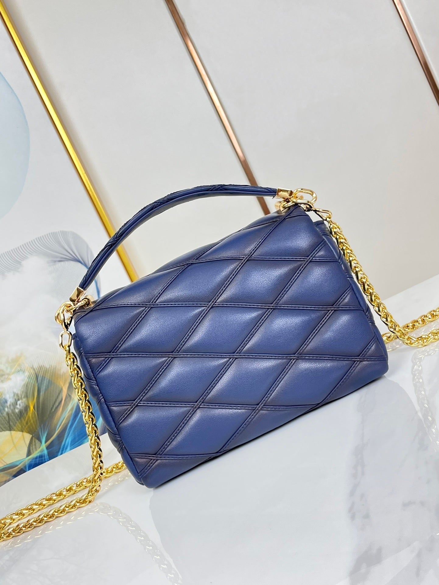 LOUIS VUITTON GO-14 MM 23 BLUE MARINE
