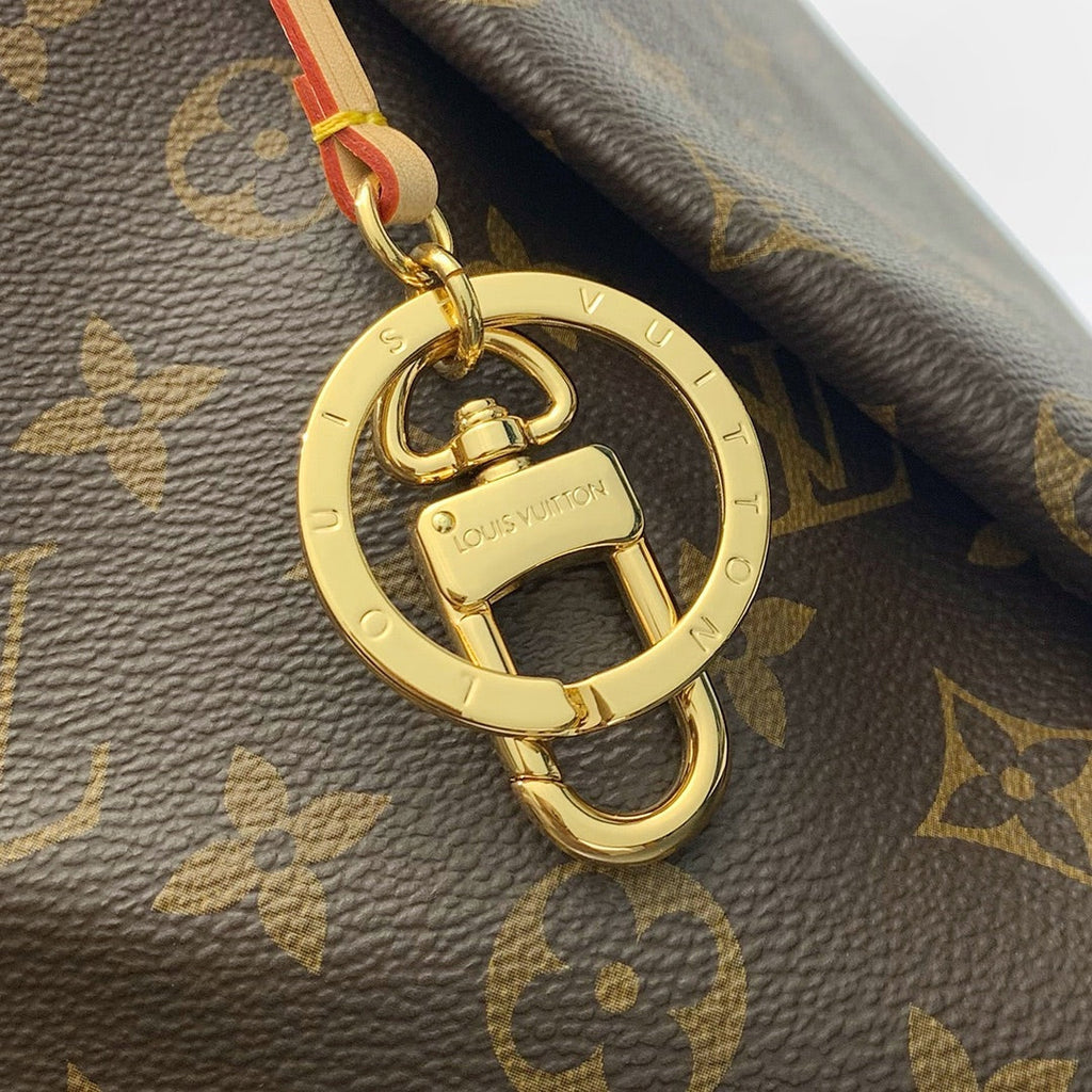 LOUIS VUITTON ARTSY MM 41 IN BROWN MONOGRAM CANVAS GOLD HARDWARE
