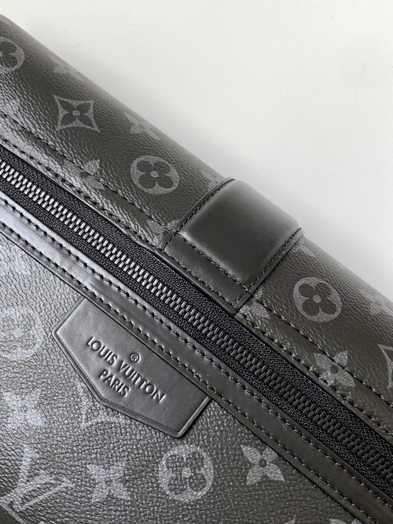 LOUIS VUITTON S-CAPE MESSENGER BAG 28 IN BLACK MONOGRAM ECLIPSE CANVAS