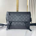 LOUIS VUITTON MESSENGER VOYAGER PM 33 IN GUN METAL MONOGRAM ECLIPSE CANVAS