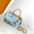 LOUIS VUITTON NANO SPEEDY 16 IN PASTEL MONOGRAM VERNIS GOLD HARDWARE