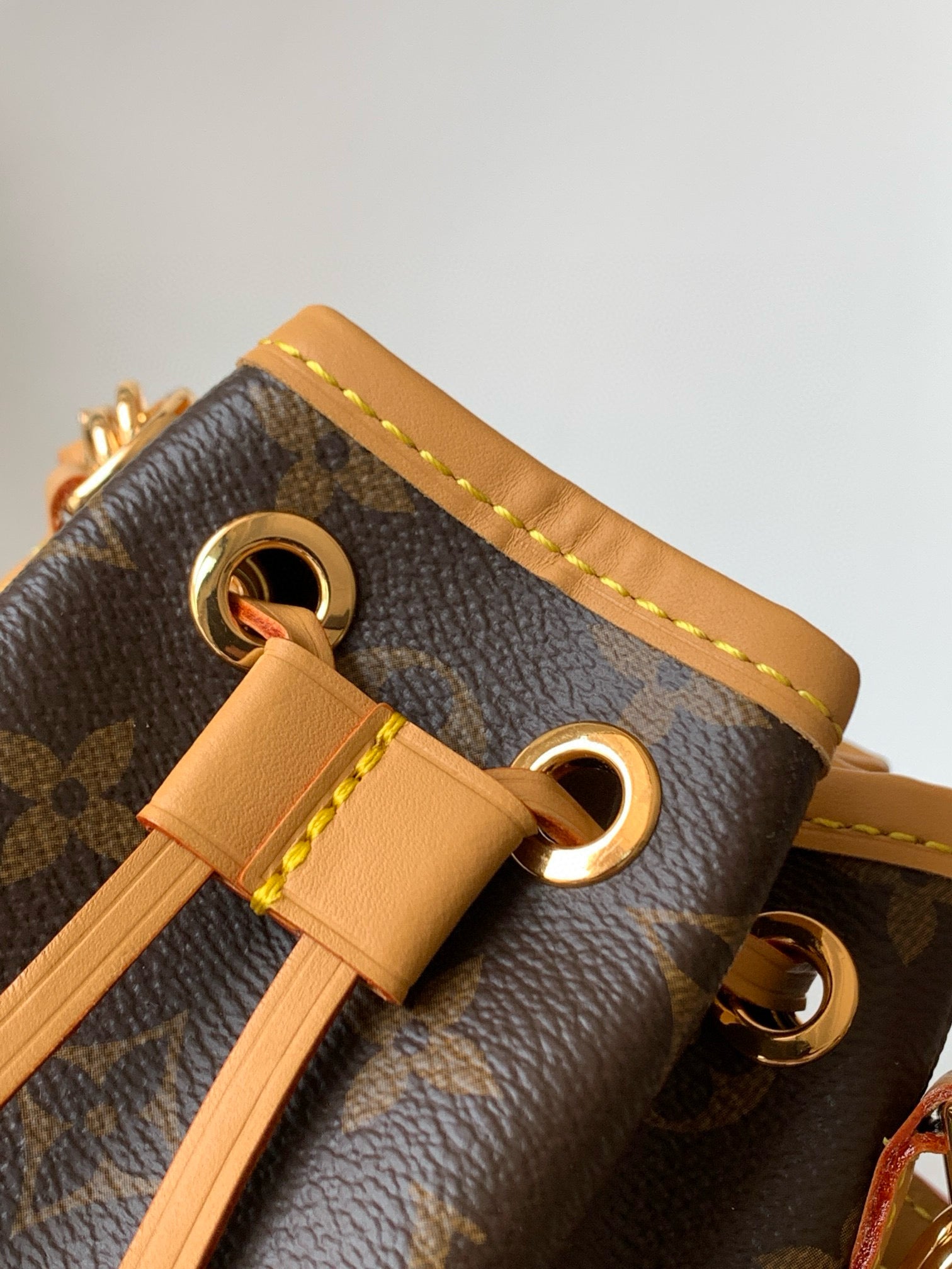 LOUIS VUITTON NANO NOÉ 16 IN BROWN MONOGRAM CALFSKIN