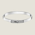 18K Kelly Small Model Diamond Hermes Bracelet