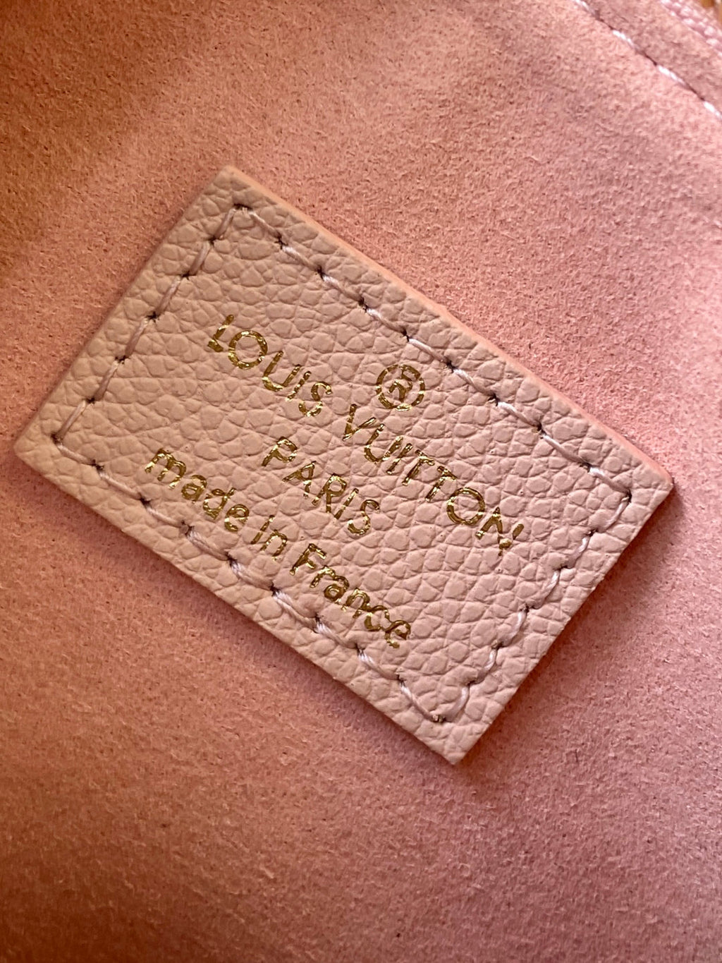 LOUIS VUITTON LV 25S NANO SPEEDY BAG 16 IN ROSE AND QUARTZ EMBOSSED GRAINED CALFSKIN