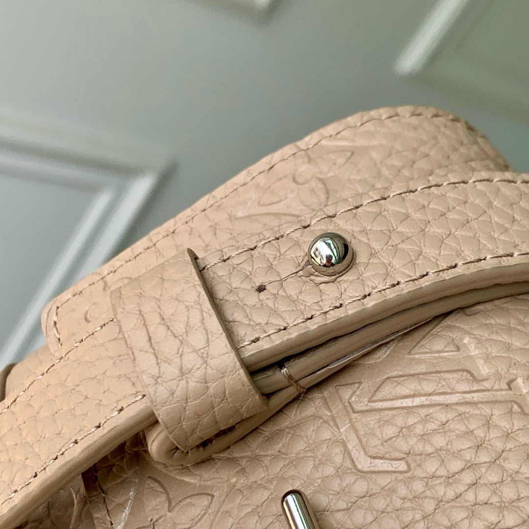 LOUIS VUITTON STEAMER WEARABLE WALLET 18 IN LIGHT BROWN MONOGRAM TAURILLON CALFSKIN