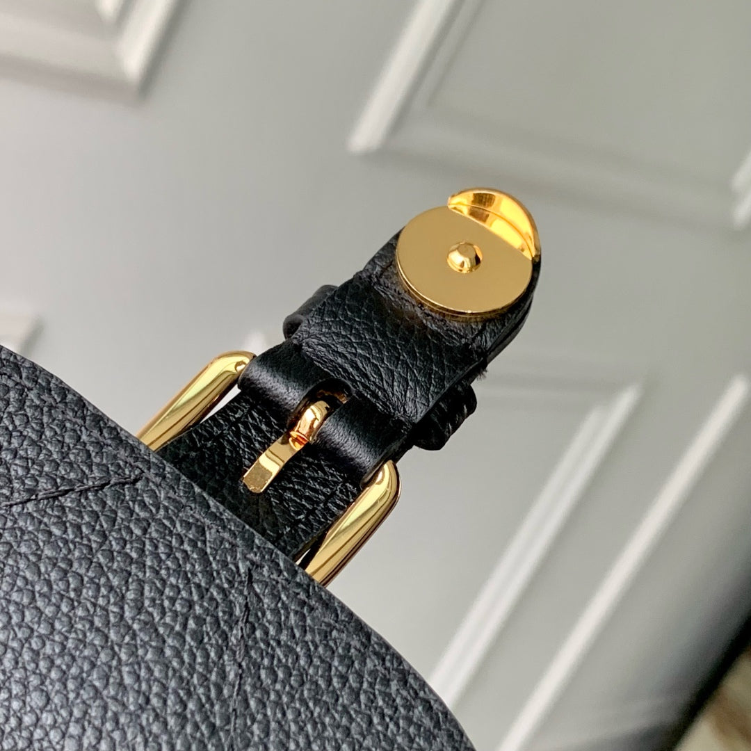 LOUIS VUITTON BACKUP BACKPACK 22 IN BLACK MONOGRAM EMPREINTE LEATHER