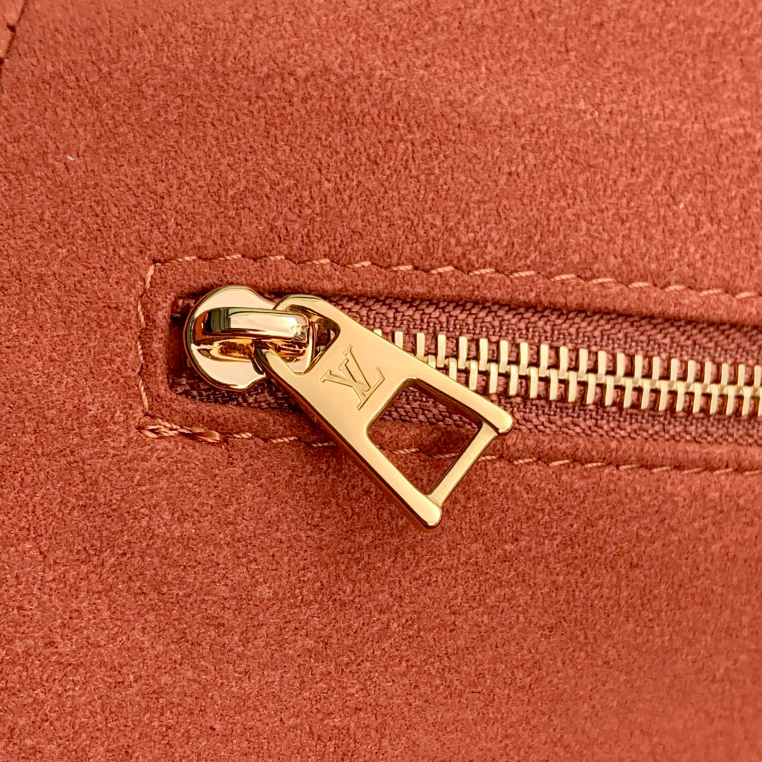 LOUIS VUITTON ANYTIME PM 34 IN BLACK MONOGRAM EMPREINTE CALFSKIN
