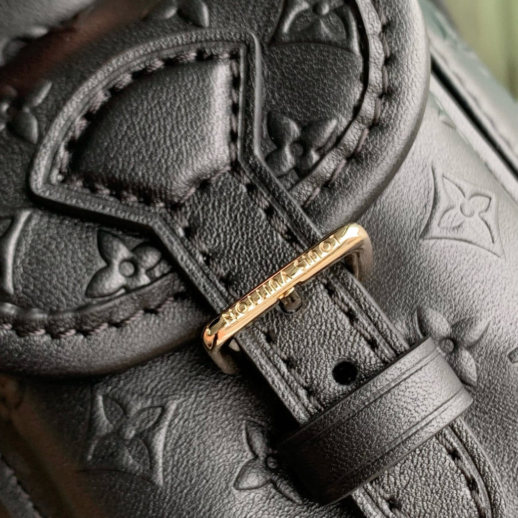 LOUIS VUITTON MONTSOURIS BACKPACK 27 IN BLACK MONOGRAM BOLD COATED CALFSKIN
