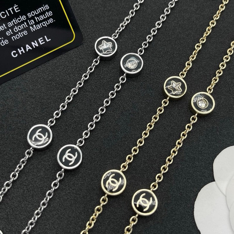 18K  Chanel Star Gold Necklace