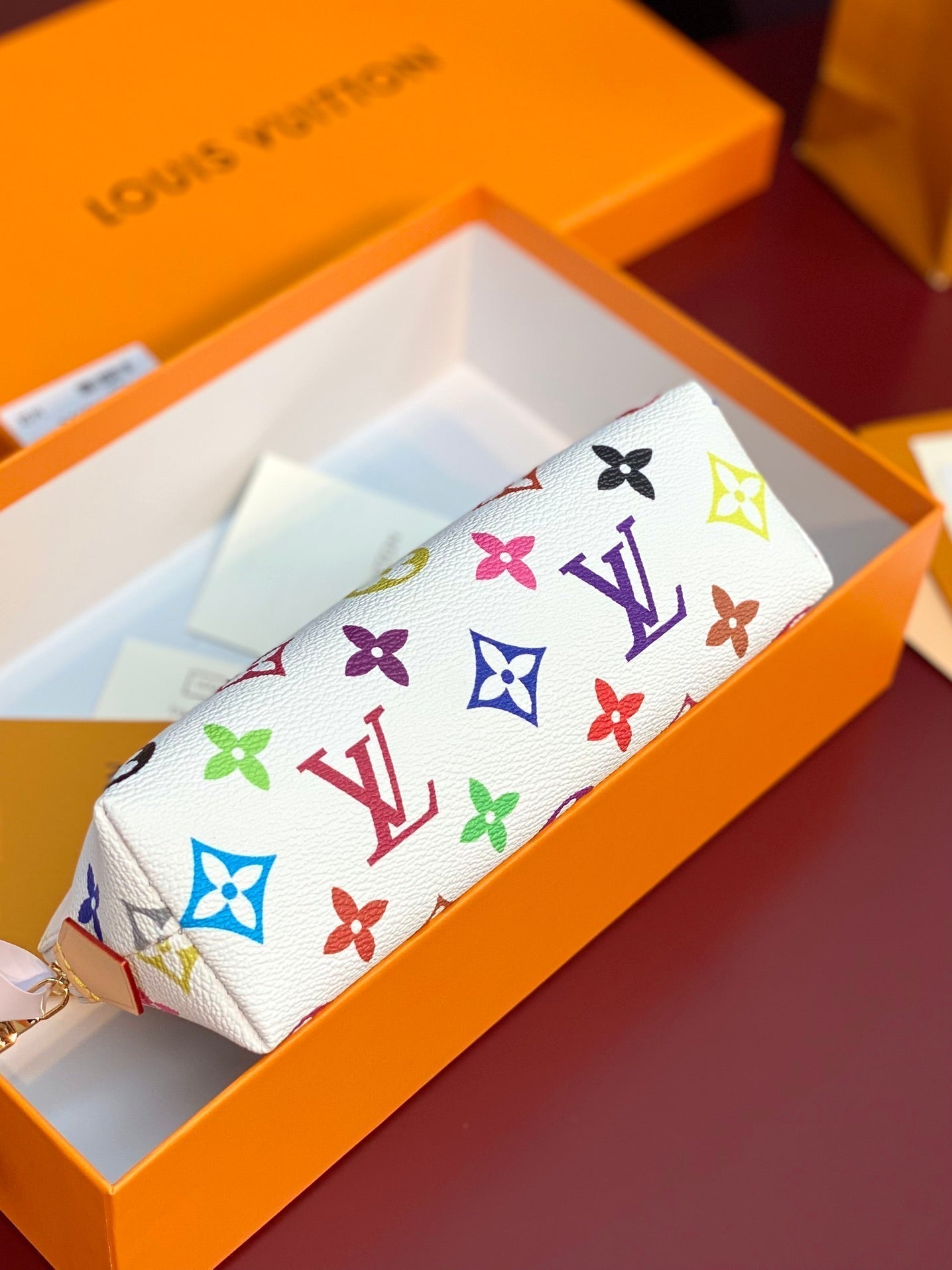 LOUIS VUITTON COSMETIC POUCH PM 19 IN MULTICOLOR MONOGRAM CANVAS