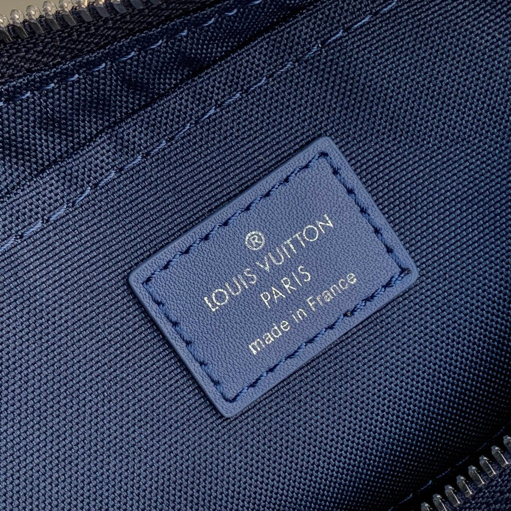 LOUIS VUITTON HAMAC BAG 28 IN BLUE MONOGRAM GRADIENT CANVAS