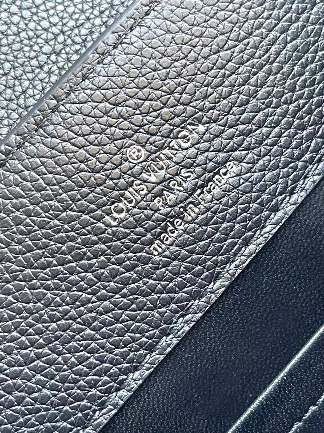 LOUIS VUITTON CAPUCINES EAST-WEST 27 IN BLACK TAURILLON