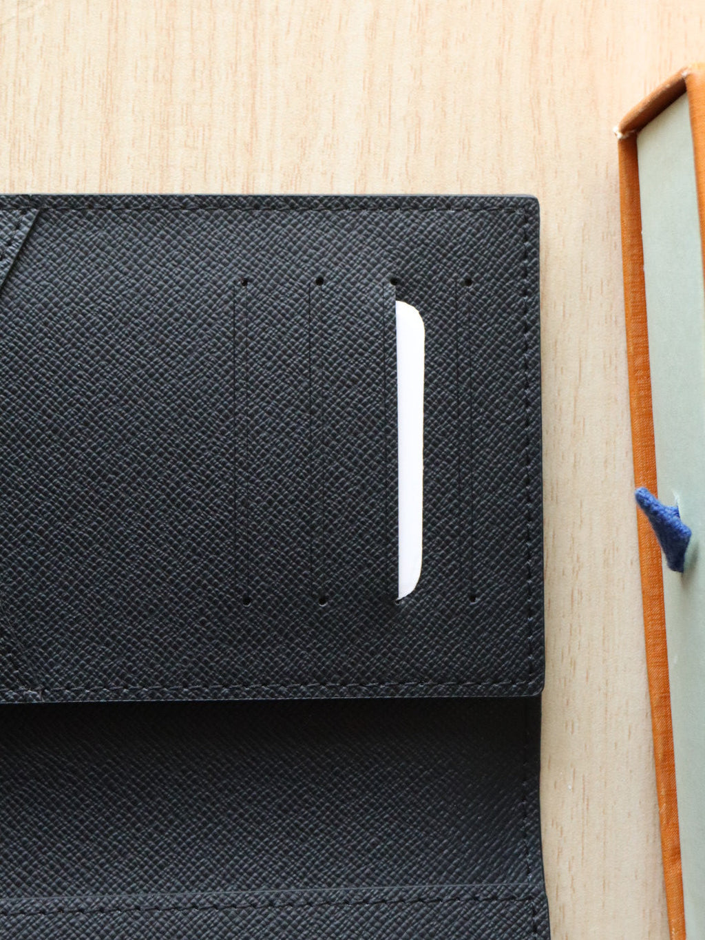 LOUIS VUITTON DOLL PASSPORT WALLET IN BLACK MIX COLORFUL CALFSKIN