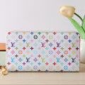 LOUIS VUITTON ZIPPY WALLET 19 IN WHITE MIX COLORFUL CALFSKIN