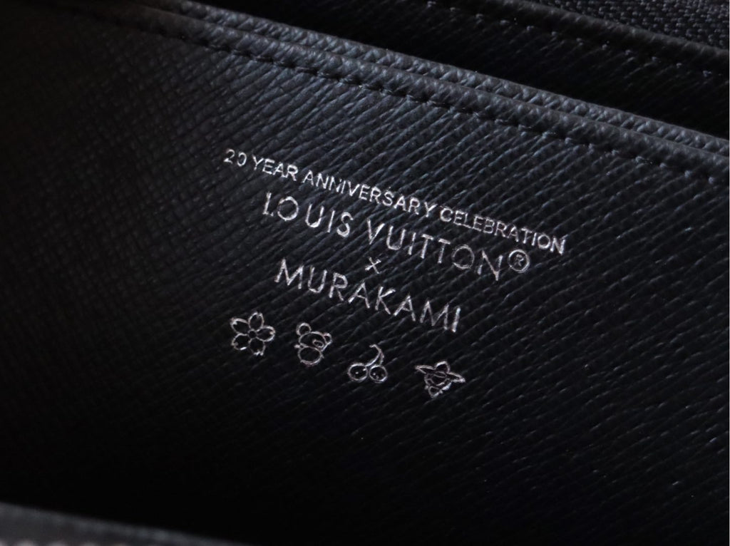 LOUIS VUITTON ZIPPY WALLET 19 IN BLACK MIX COLORFUL CALFSKIN