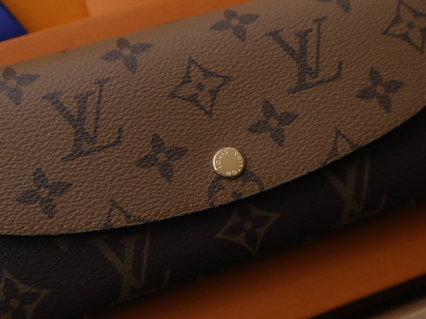 LOUIS VUITTON EMILIE WALLET 19 IN CHOCOLATE BROWN MONOGRAM CALFSKIN