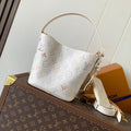 LOUIS VUITTON LV 25S ALL IN BB BAG 18 IN CREAM DREAM EMBOSSED TEXTURED CALFSKIN