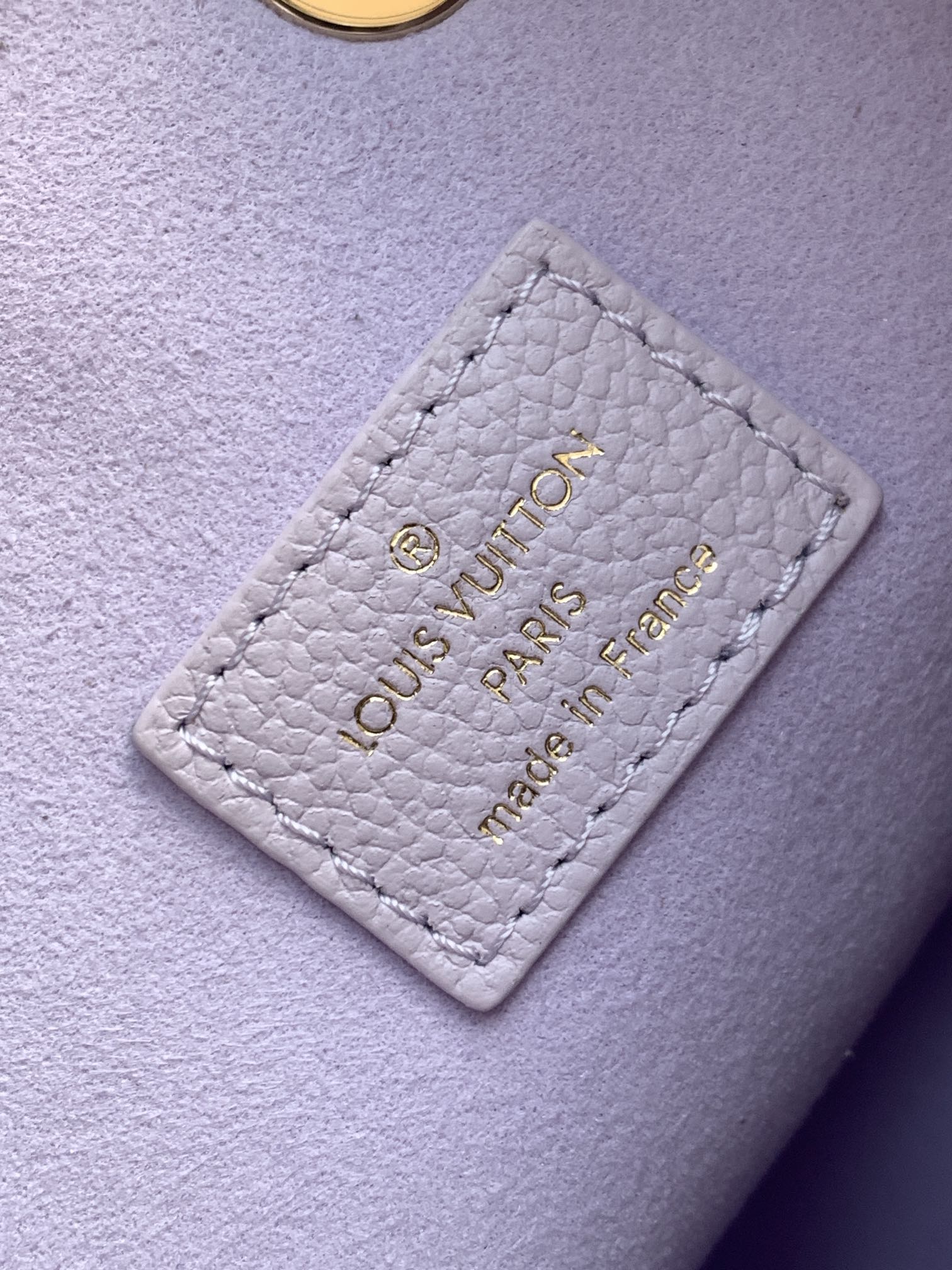 LOUIS VUITTON LV 25S NÉONOÉ BB 20 IN MISTY PURPLE CALFSKIN GOLD HARDWARE