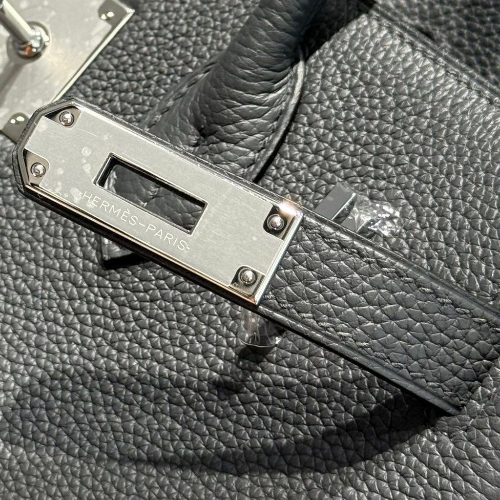 HERMES BIRKIN 30CM Graphite Gray TOGO SILVER HARDWARE