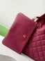 CHANEL 25C HOBO BAGS 40CM DARK RED GRAINED CALFSKIN