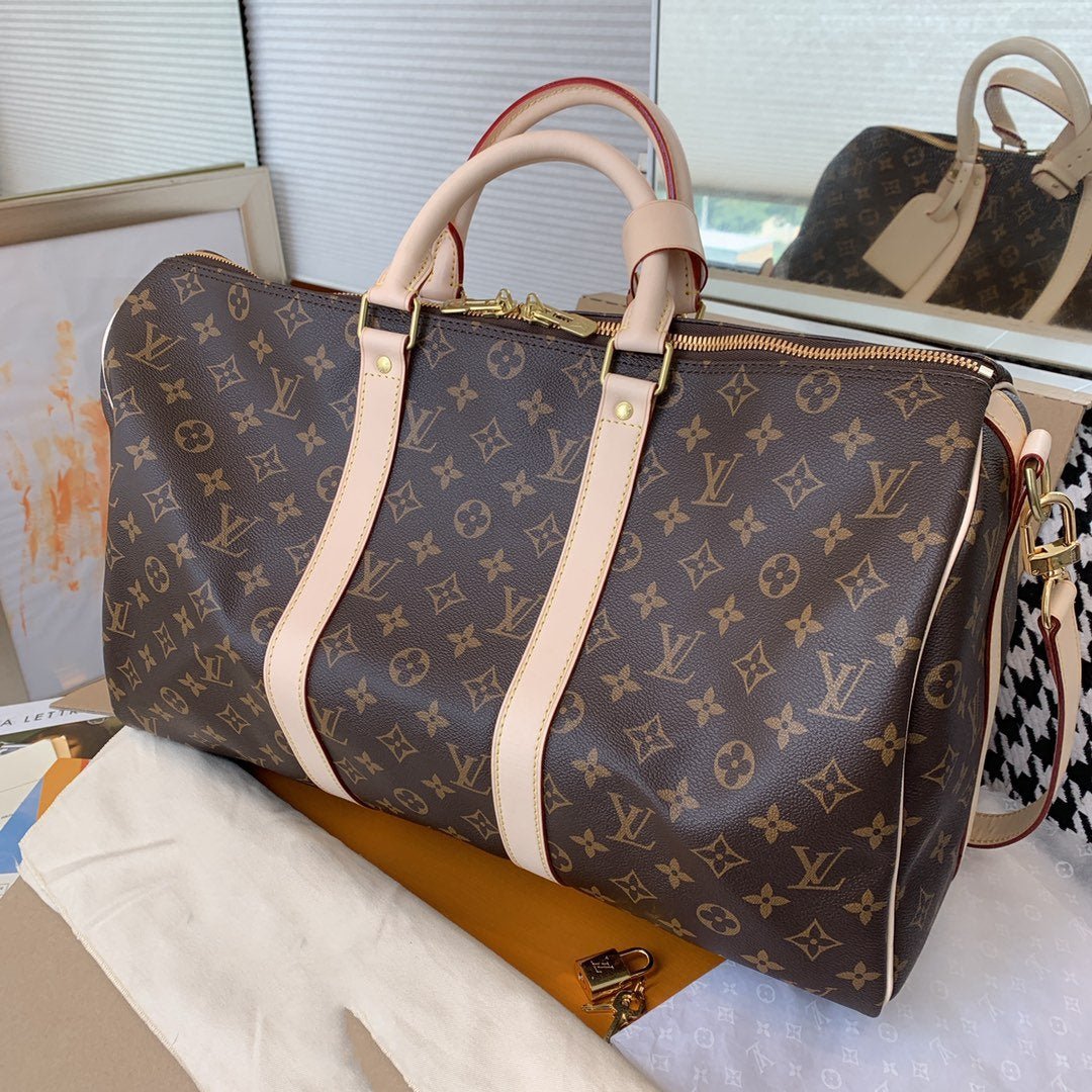 LOUIS VUITTON LV KEEPALL BANDOULIERE 45 MONOGRAM CANVAS